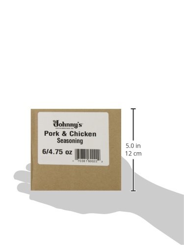 Johnny's - Chicken & Pork Seasoning - Pack of 6 - 4.75 oz | Savory Herb & Spice Blend, Ideal For Chicken, Pork, Roasting, Grilling