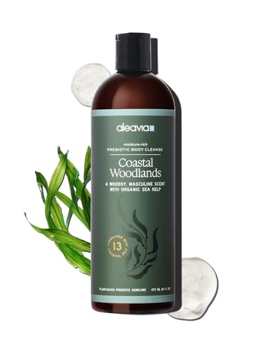 Aleavia Body Cleanse – Organic & All-Natural Prebiotic Body Wash – Fragrance-free and Sulfate-Free Enzymatic Body Cleanser – 16 Oz.