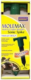 Bonide MoleMax Mole & Gopher Repeller Battery-Powered Sonic Spike | Animal Repellent Stake with Chatter Sound Technology