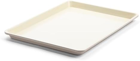 GreenLife 13" x 9" Quarter Sheet Baking Pans, 2 Piece Bakeware Set, PFAS-Free Ceramic Nonstick Rectangular Cookie Trays, Oven Safe to 450°F