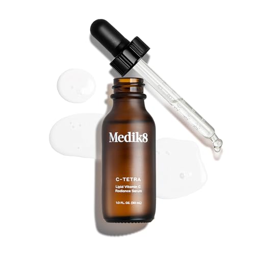 Medik8 C-Tetra - Balancing Vitamin C Serum For Face - Smooths Fine Lines and Wrinkles - Face Serum with Squalane - Vegan and Gluten Free - 1.0 oz | 7% Vitamin C, squalane for hydration, vitamin E antioxidant, lightweight