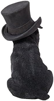 Hi-Line Gift Ltd. Boston Terrier with Top Hat - Spectacle and Bow Tie, Black and White