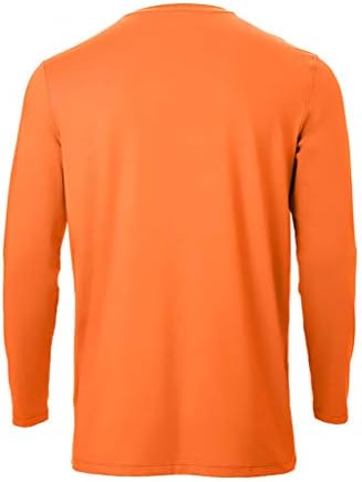 Arctic Cool Men’s Crew Neck Instant Cooling Pocket Workwear Moisture Wicking Performance UPF 50+ Long Sleeve Shirt
