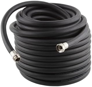 Briggs and Stratton 8BS75 75-Foot Premium Heavy-Duty Rubber Garden Hose, Brass