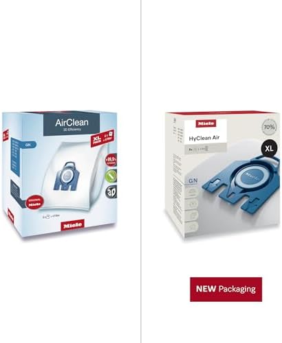 Miele GN Vacuum Cleaner Bags, XL-Pack for Select Miele Canister Vacuums