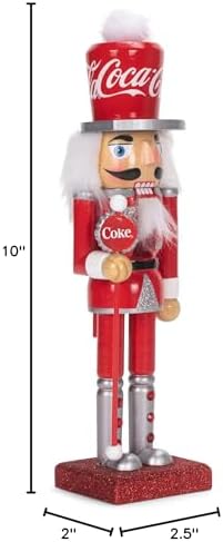 Coca-Cola Kurt S. Adler 10-Inch Wooden Nutcracker, Multicolor (CC6202)