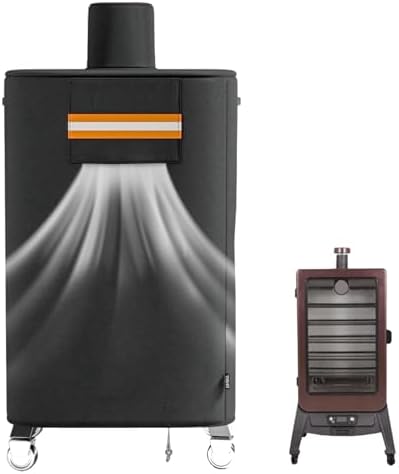 EVRBUL Wood Pellet Smoker Cover Fits for Pit Boss Copperhead Sportsman 5 7 Series, Vertical Smoker Cover Fits for PBV5PW1, PBV5P1, PBV7P1, PB5000SP