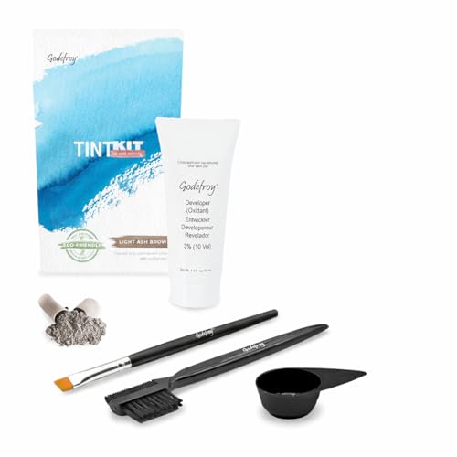 Godefroy Hair Color Tint Kit, Light Brown, 20 Applications, Root Touch-Up | For Men & Women, Pre-Measured Capsules, No Waste, DIY Salon-Quality Results at Home