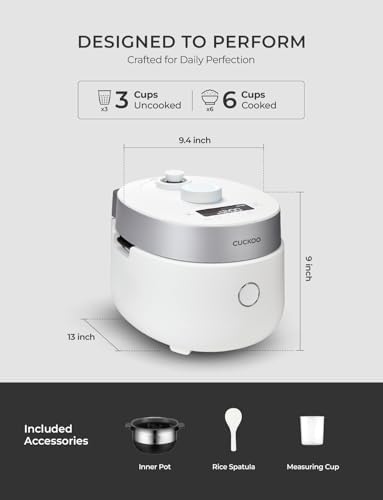 CUCKOO Twin Pressure Induction Rice Cooker, 20-Cup Cooked, CRP-LHTR1009FW