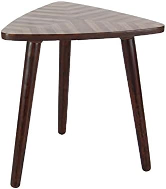 Deco 79 Mango Wood Handmade Side End Accent Table End Table with Wood Inlay, Side Table 20" x 21" x 22", Brown