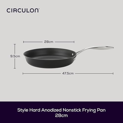 Circulon Style Hard Anodised Sauteuse, 24cm/2.8L