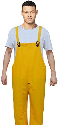 RainRider Rain Suit for Men Women Leathercraft Rain Gear Heavy Duty 3-Piece Commercial Rain Jacket with Bib Pants Overall