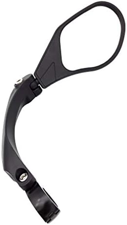 Hafny New Handlebar Bike Mirror, HD,Blast-Resistant, Glass Lens, Reflector (HF-M903LS-FR05 (Bar End Fitting Left Side, Silver Glass))