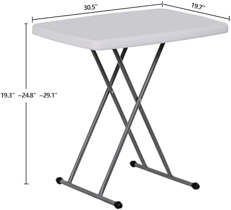 ZenStyle 3 ft Indoor Outdoor Heavy Duty Portable Plastic Folding Table