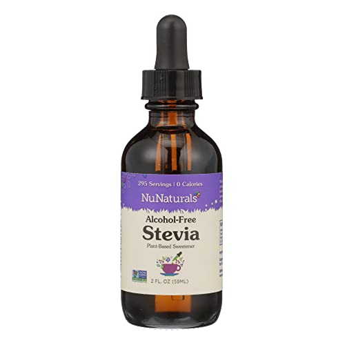 NuNaturals Liquid Stevia Sweetener, Unflavored Alcohol-Free, 2oz