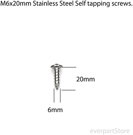 Stainless Steel Screws Fasteners for License Plates, Frames, and Covers on Domestic Cars, Trucks, Vans, SUVs - Rustproof