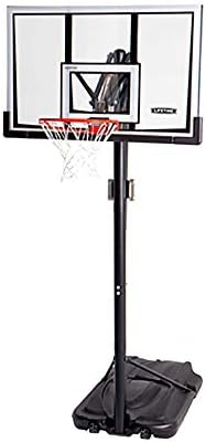 Lifetime 90061 Portable Basketball System, 52 Inch Shatterproof Backboard,Black
