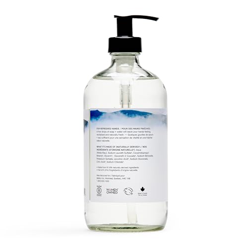 The Unscented Company, Hand Soap Liquid Glass Bottle, 16.9 Fl Oz