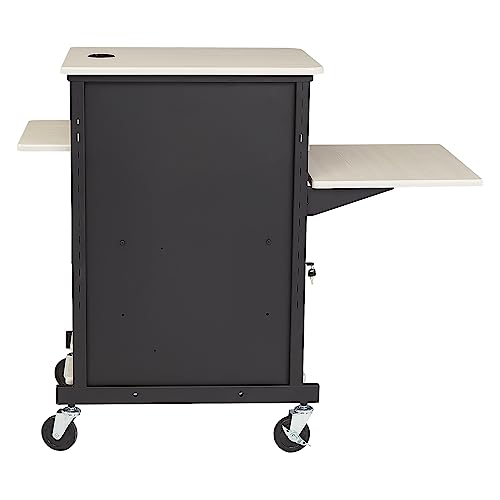 Oklahoma Sound PRC-400 Jumbo Presentation Cart, 33" Length x 21" Width x 40" Height, Ivory Woodgrain