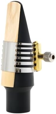 Alto Sax Saxophone Mouthpiece Ligature, Ligature for Professionals & Beginners, Stainless Steel, Gold