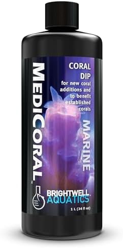 Brightwell Aquatics MediCoral - Coral Dip for New Coral Additions and to Benefit Established Corals , 30-ml