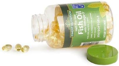 Finest Nutrition Half-the-Size Fish Oil 1200 mg, Softgels, 200 ea