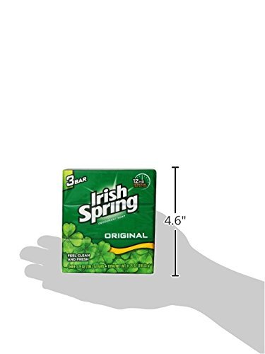 Irish Spring Original Deodorant Soap 3 Bars, 2 Pack (6 Total)