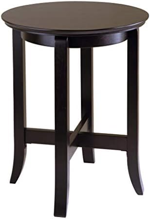 Winsome Toby Round End Table | Small Practical and Elegant Round Table for Bedroom, Den, or Living Room, Furniture Essentials for New Homes