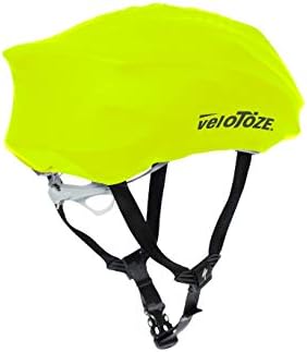 veloToze Cycling Helmet Cover, fits Most Bike Helmets - Keeps Wind, rain and Sun Away from Head; Bright Colors for Visibility
