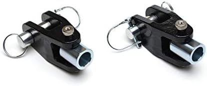 Roadmaster 035-1 Pair of Steel Off Road Towbar Adapters fits Bumpers with 1" Thick 'D' Tab | Durable Powder Coat | Heavy Duty | Easy Installation