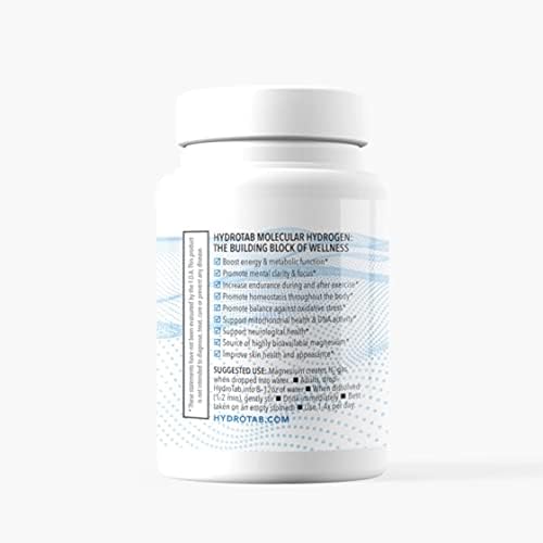 Molecular Hydrogen H2 Dietary Supplement, NON-GMO, Gluten Free, Soy Free (60 Tablets)
