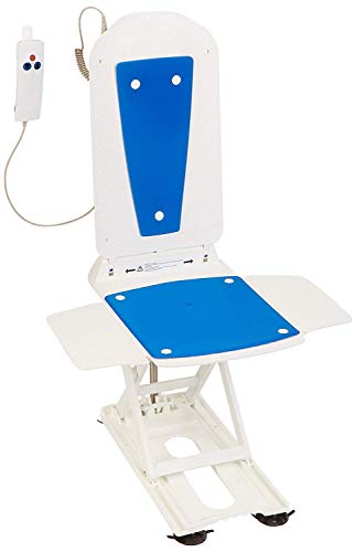 Sonaris2 Bath Lift with Turquoise Seat & Back Cover, Bathroom Seat Lift, Bath Tub Chair Lift for Elderly, Handicapped, and Disabled