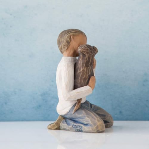 Willow Tree Kindness (boy, darker skin tone & hair color), sculpted hand-painted figure