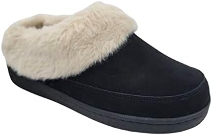 Clarks Womens Faux Fur Lined Clog Slippers Warm Cozy Indoor Outdoor Plush Slipper for Women