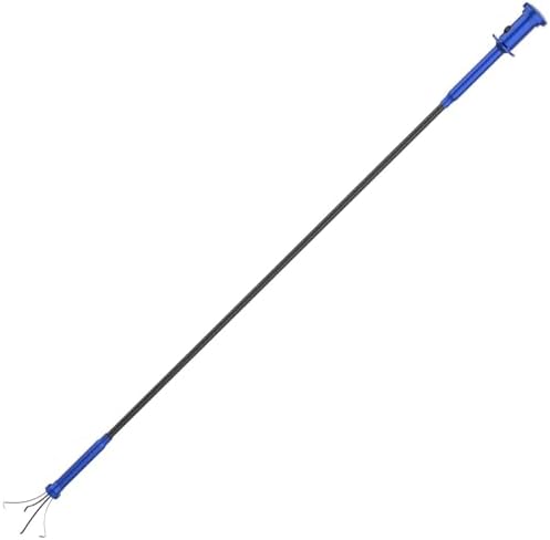 Housolution Grabber Tool Magnetic, Bendable Reacher with LED Lights, Blue