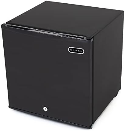 Whynter Upright Freezer 2.1 Cu Ft Lock, Mini Freezer, Stainless CUF-210SS | Adjustable Thermostat and Security Lock, Energy Star Rated, Reversible Door, Adds Compact Frozen Storage at Home