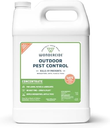 Wondercide - Outdoor Pest Control Spray Concentrate - 16 oz | With Natural Essential Oils - Mosquito, Ant, Roach, and Insect Killer, Treatment, and Repellent - Safe for Pets, Plants, Kids