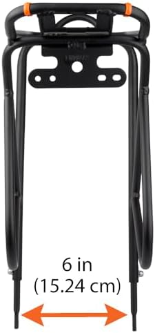 Ibera Bike Rack - Bicycle Touring Carrier Plus+ for Disc Brake/Non-Disc Brake Mount, Fat Tire Bikes, Frame-Mounted for Heavier Top & Side Loads, Height Adjustable for 26"-29" Frames