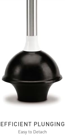 simplehuman Toilet Brush with Caddy Stainless Steel, Black