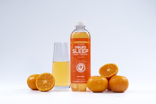neuroSLEEP | Tangerine Dream | Functional Beverage for Restful Sleep, Non-Carbonated; 16.9 Fl Oz (Pack of 12)
