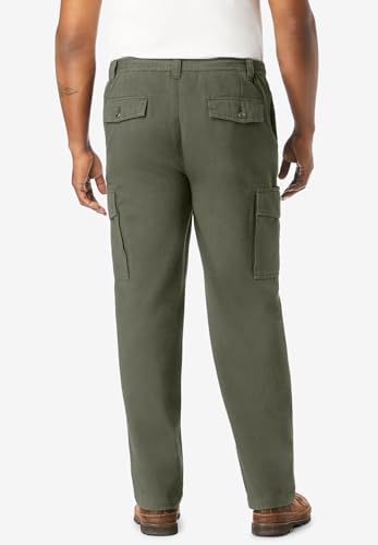 Boulder Creek by Kingsize Men's Big & Tall Renegade Side-Elastic Waist Cargo Pants