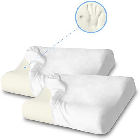ZG-Home Memory Foam Pillow, Neck Pillow, Cervical Pillow for Neck Pain, Orthopedic Contour Pillow for Back, Side
