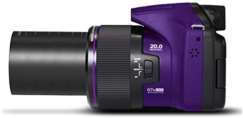 Minolta MN67Z Pro Shot 20MP Camera, 67X Zoom, 1080p HD Video (Red)