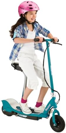 Razor E200S Electric Scooter for Kids Ages 13+ - 8" Pneumatic Tires, 200-Watt Motor, Up to 12 mph and 40 min of Ride Time, for Riders up to 154 lbs