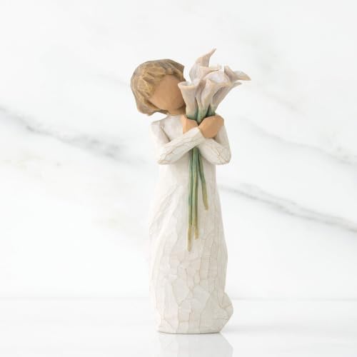 Willow Tree Happiness, Sculpted Hand-Painted Figure | Cast from a Susan Lordi Original Carving, Meaningful Keepsake Gift for Loved Ones, Display on Shelf, Table or Mantel