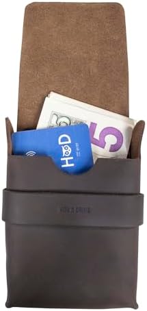 Hide & Drink, Card Organizer Pouch, Holds Up to 12 Cards Plus Folded Bills, Coin Holder, Vintage Case, Stylish Accessories, Full Grain Leather