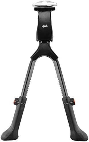 Lumintrail Center Mount Bike Double Leg Kickstand - Adjustable Height Kick Stands for 24, 26, 27.5, 29 Inch Adult Bicycles - Perfect for Cruiser, Road and Hybrids