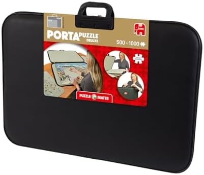 Jumbo, Puzzle Mates, Portapuzzle Deluxe - Standard 1, 000 Piece Jigsaw Storage Board Case, Jigsaw Puzzle Accessories