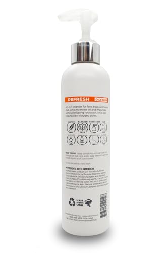 Cleure Fragrance Free Body Wash for Sensitive Skin & Eczema (12 oz) | Hypoallergenic, Sulfate Free, Paraben Free, pH balanced Body Soap for Eczema Prone Skin or other Sensitive Skin Conditions