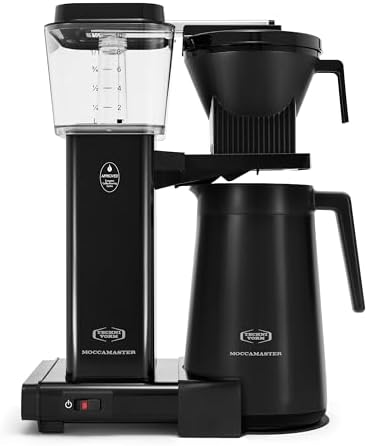 Technivorm Moccamaster 79317 KBGT thermal Carafe 10-Cup Coffee Maker 40 Ounce, Stone Grey 1.25l